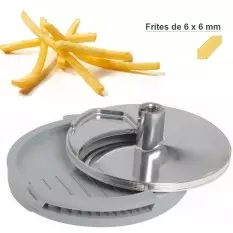 Ensemble Disque frites 6x6 mm Expert Robot Coupe CL50, CL60, R502, R752