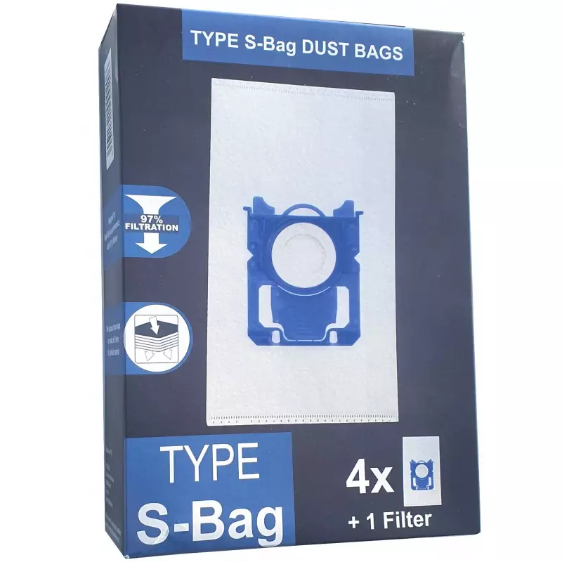 15 sacs originaux S-BAG aspirateur PHILIPS POWERGO
