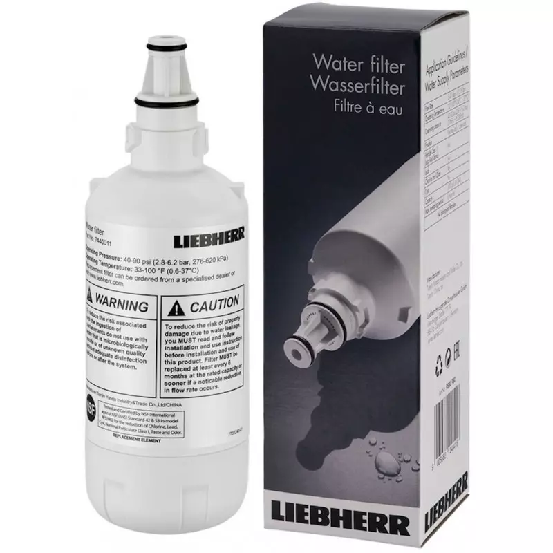 Cartouche filtrante eau WF096 180mm pour réfrigérateur Liebherr