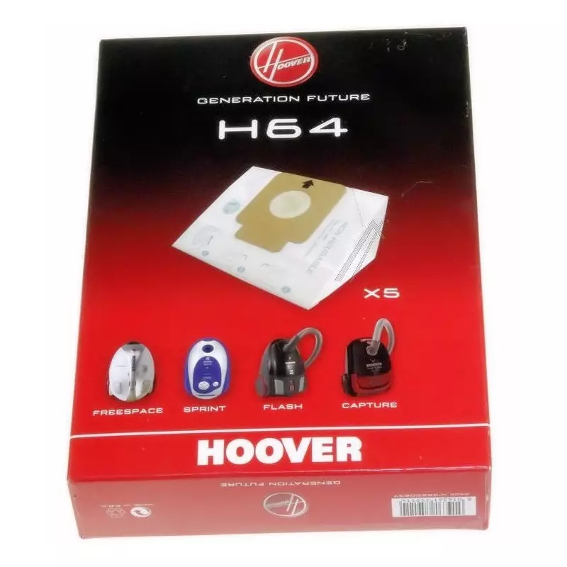 daniplusà 115 / Pack de 10 sacs d'aspirateur pour Hoover H58 H63 H64, TFS  5100 bis 5299, Freespace, Sprint : : Cuisine et Maison