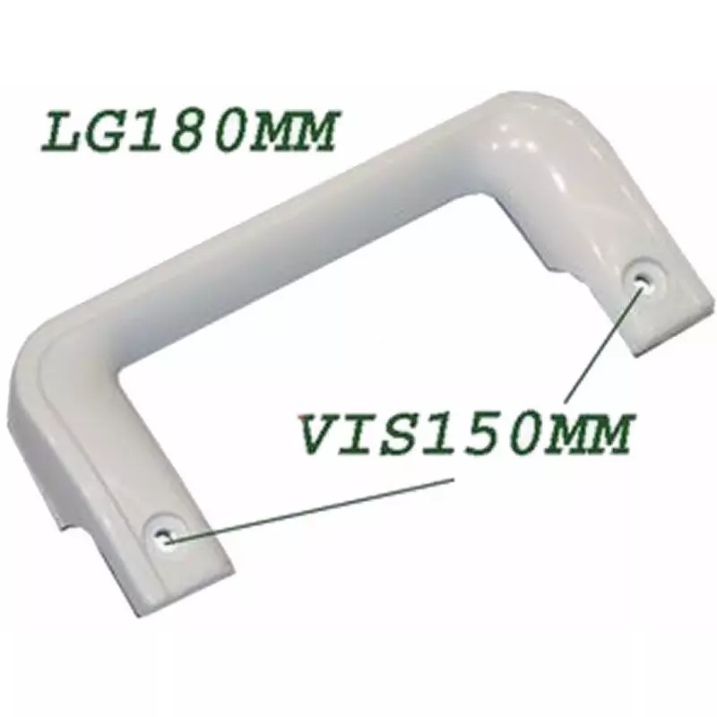 Poignée blanche universel de porte pour réfrigerateur,188x65 mm(anclange  réglable maximum 165 mm - minimum 95mm aprox.) : : Gros  électroménager