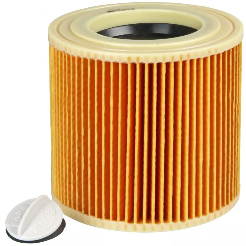 2 filtres à cartouche pour Kärcher WD3 Premium, WD2, WD3, WD3P, MV2, MV3 -  Filtre WD3 - Filtre de rechange pour aspirateur Kärcher 6.414-552.0/64145520