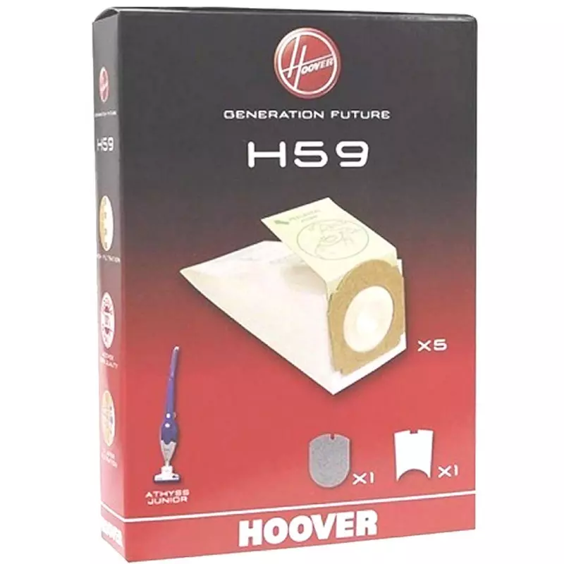 Sac aspirateur balai Hoover H59 Athyss ST345E, ST325EC, Junior