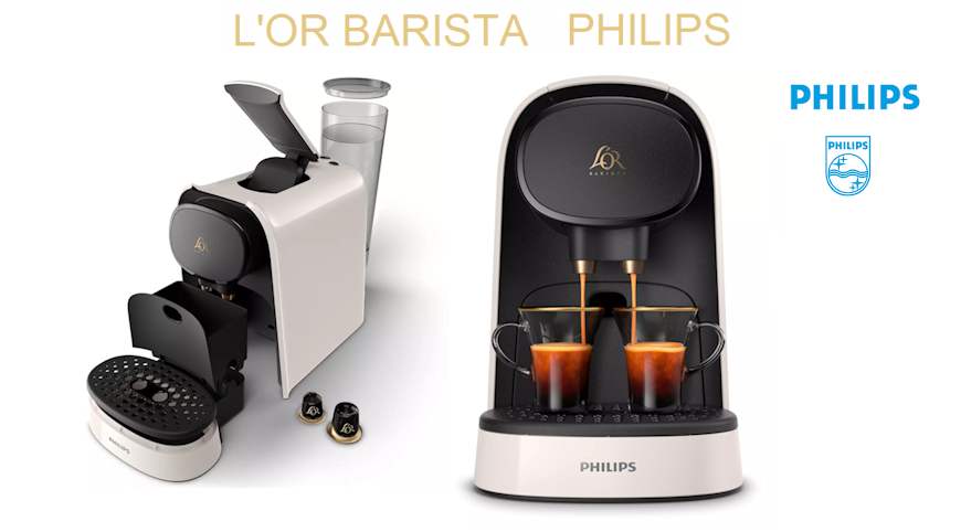 La cafetière Philips L'OR Barista est la cafetière à capsules